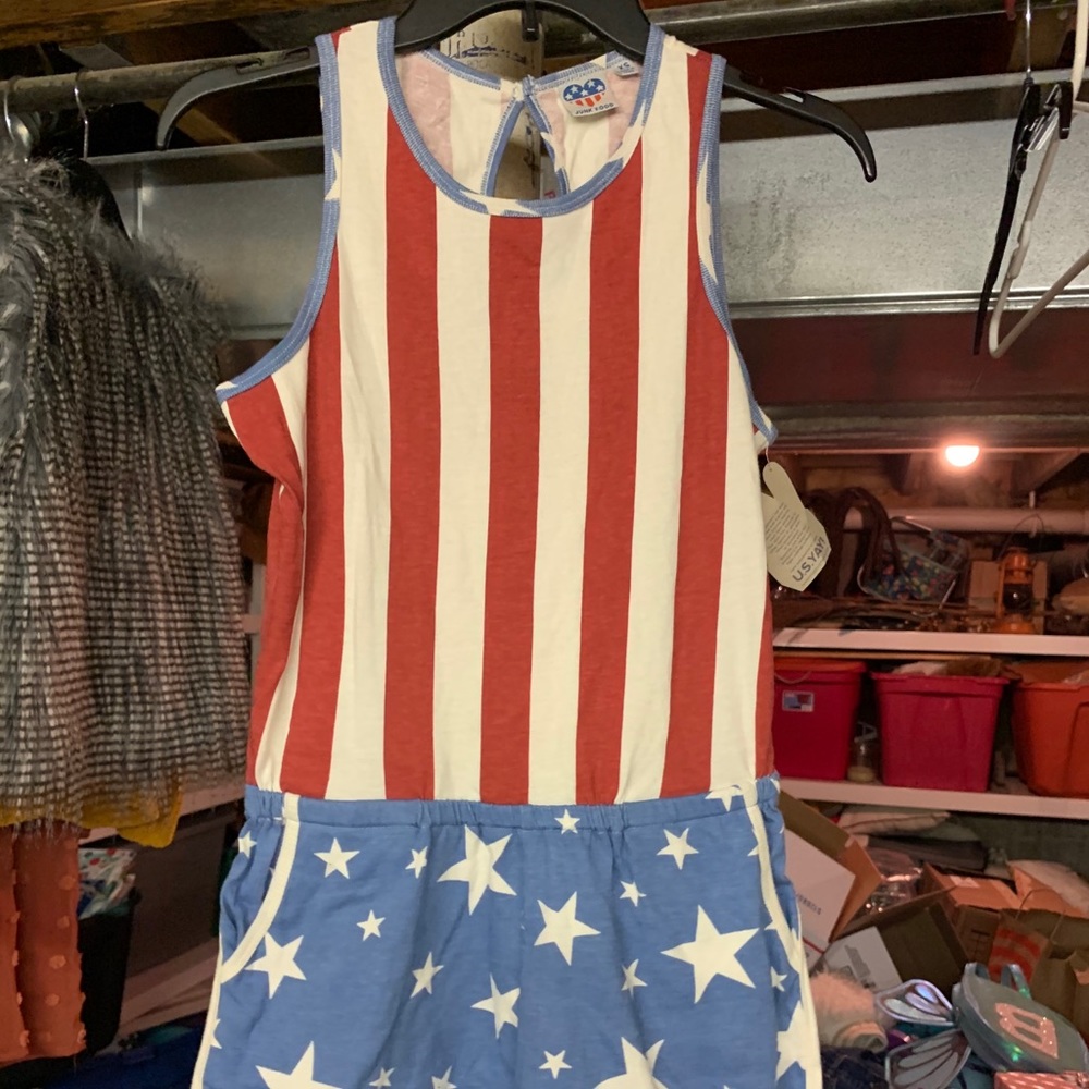 New Patriotic one piece romper
